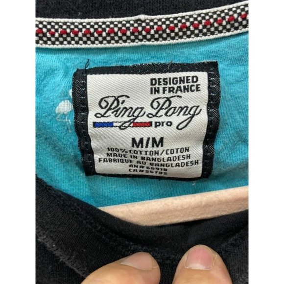 Ping Pong Pro‎ Shirt Women Medium Black Flamingos Short Sleeve Pullover Ladies. - Picture 4 of 8